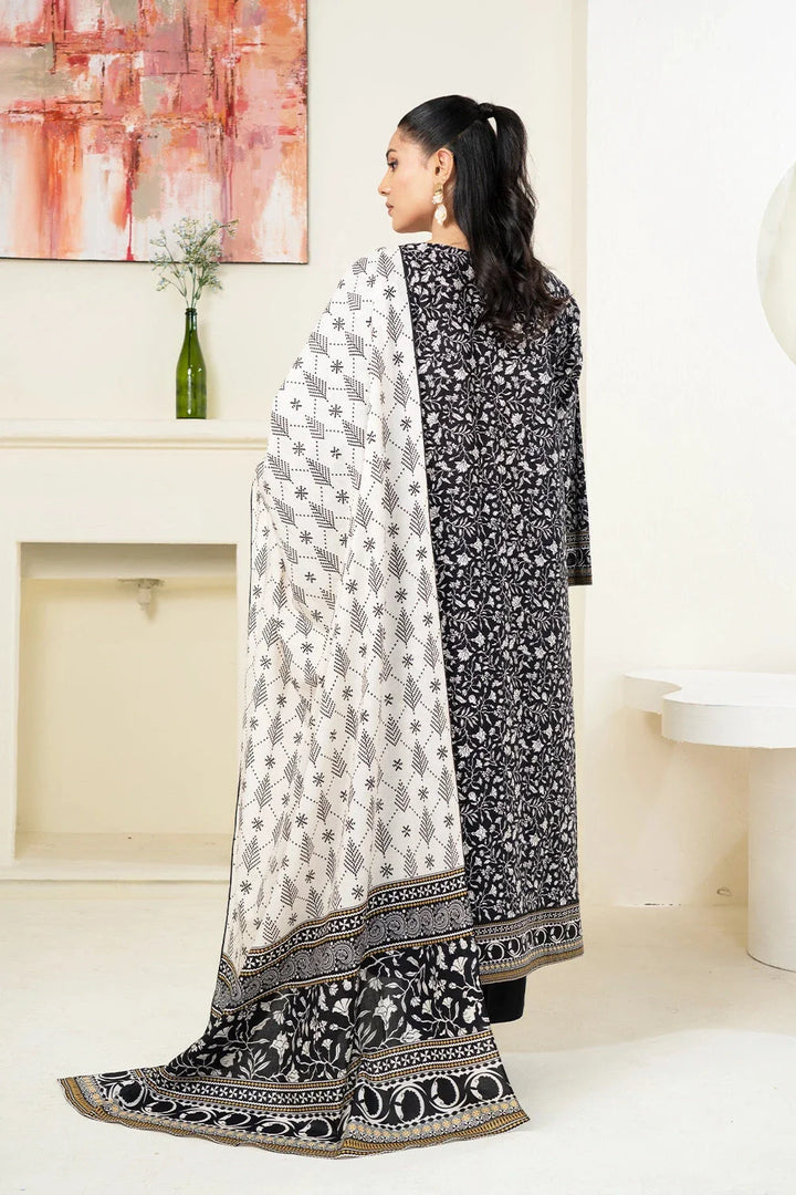 3PC Printed Unstitched Lawn Suit KLA-3420 Printed KHAS STORES 