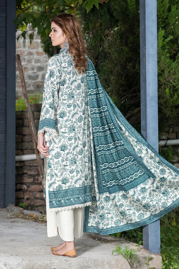 3PC Printed Unstitched Linen Suit KKT-3693 Printed KHAS STORES 