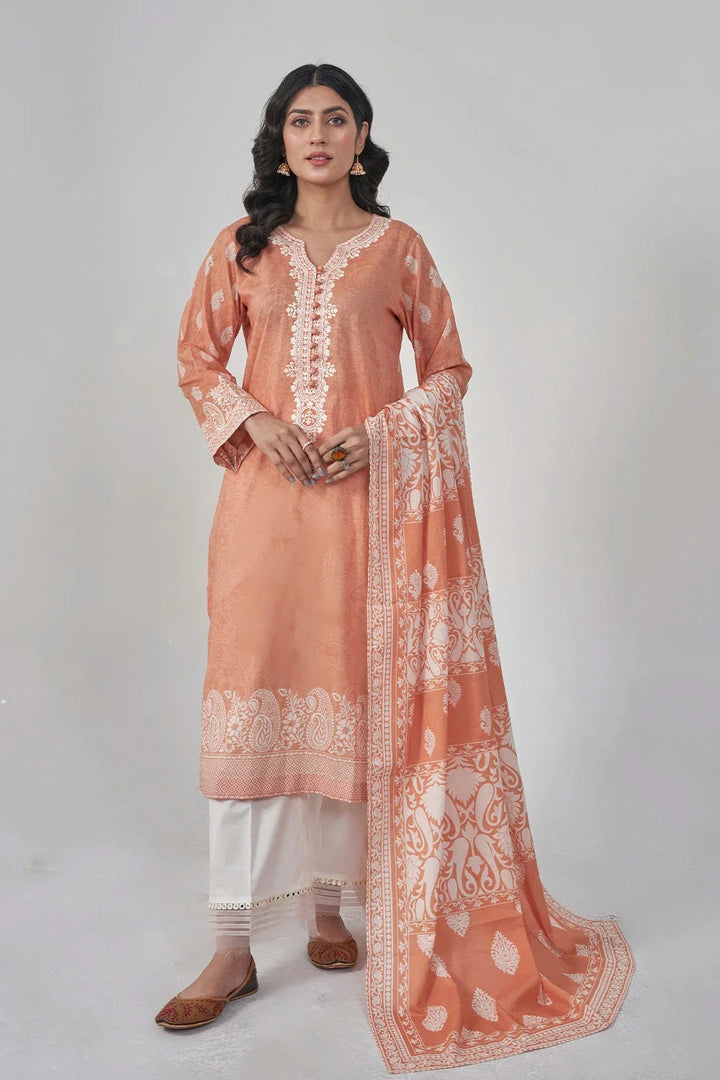 3PC Stitched Embroidered Lawn Suit KL-RTW-3081 KHAS STORES 