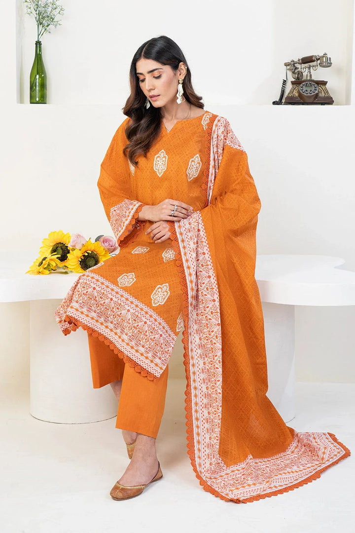 3PC Stitched Embroidered Lawn Suit KL-RTW-3346 KHAS STORES 