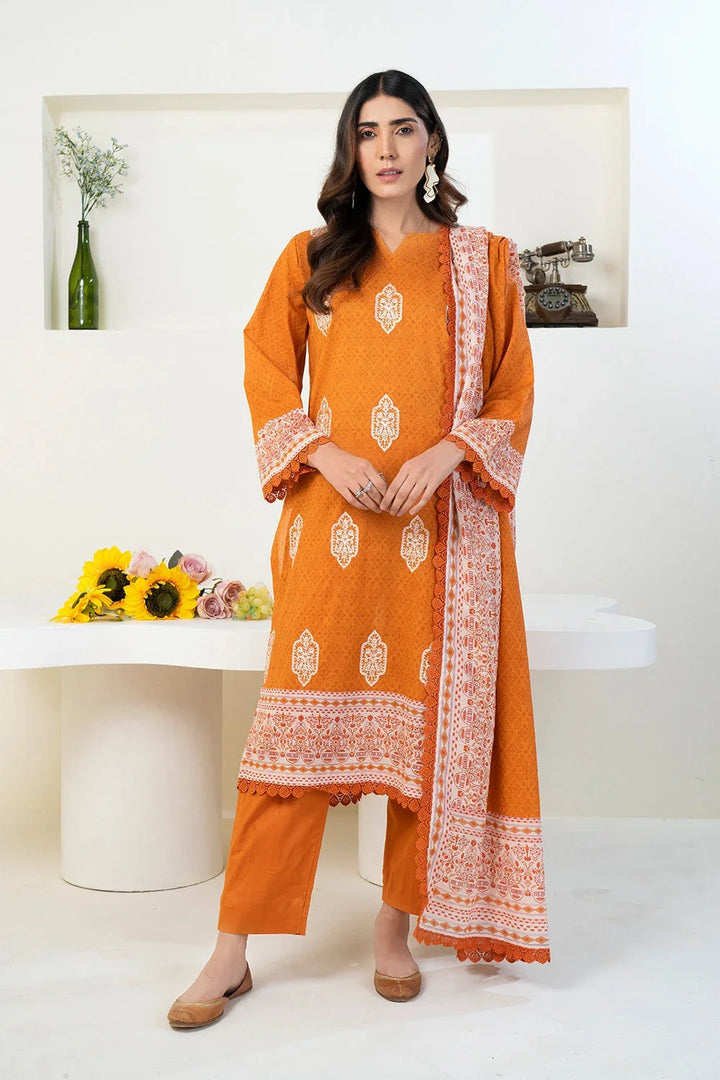 3PC Stitched Embroidered Lawn Suit KL-RTW-3346 KHAS STORES 