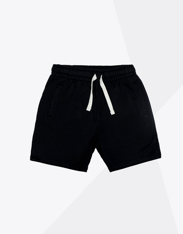 Men's Fleece Shorts-Black