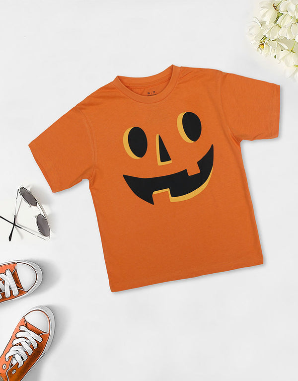 Ladies Funny Halloween Printed Crew Neck Tee Shirt