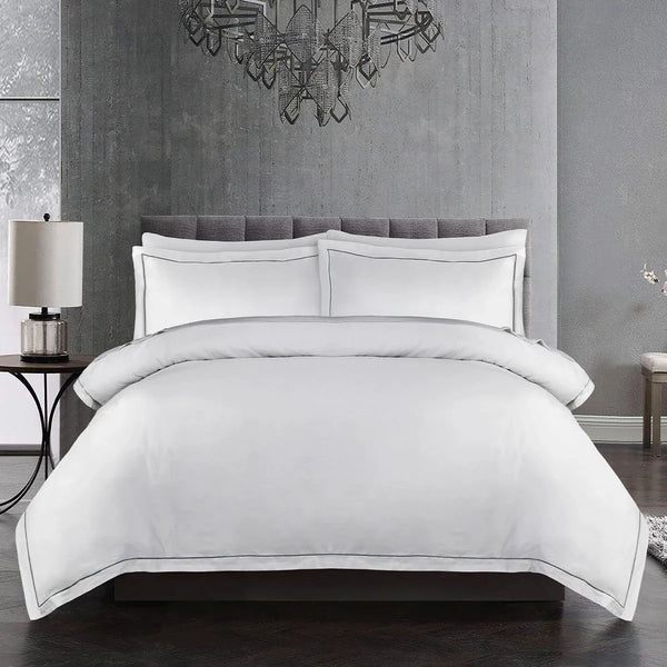 6 PCS BED SET CHARCOAL BARATA HARMONY Luxury Bedding HOMBEDCLU 