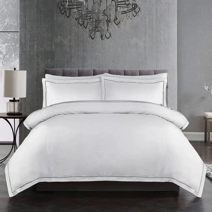6 PCS BED SET CHARCOAL BARATA HARMONY Luxury Bedding HOMBEDCLU 