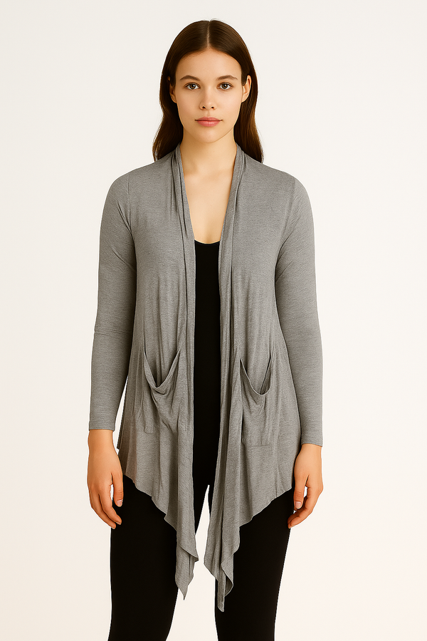 Ladies Cap Shawl Grey