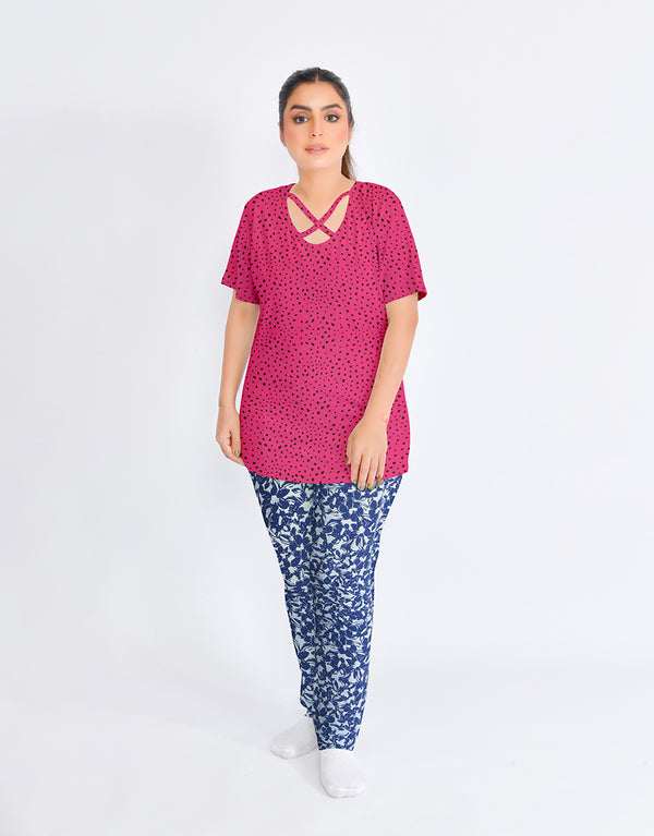 Ladies Printed Pajama sets Loungewear