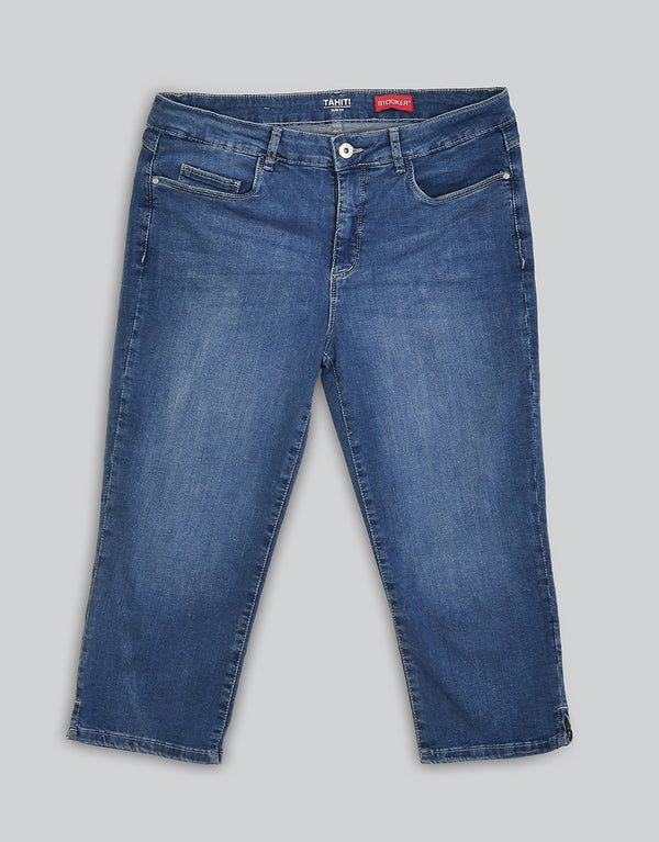 Unisex Denim Long Nikker For Men/Women
