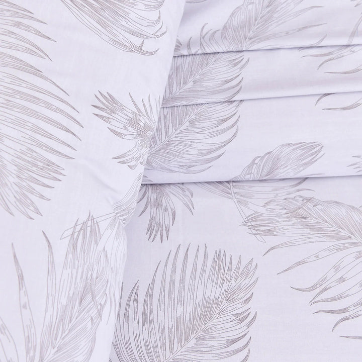 Bed Sheet Queen Island Leaf Reverse Home Collection HOMBEDCLU 