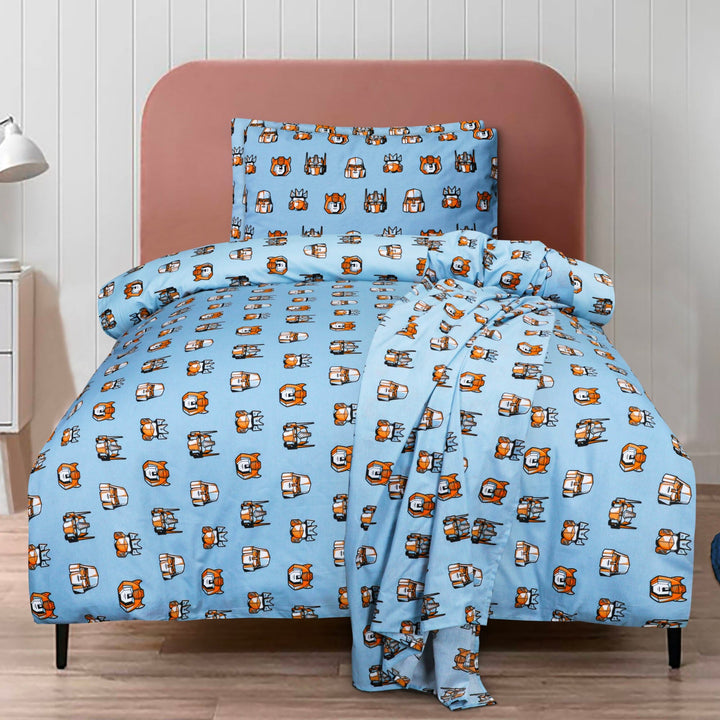 BED SHEET TRANSFORMER Single Printed Range 144 TC HOMBEDROO 