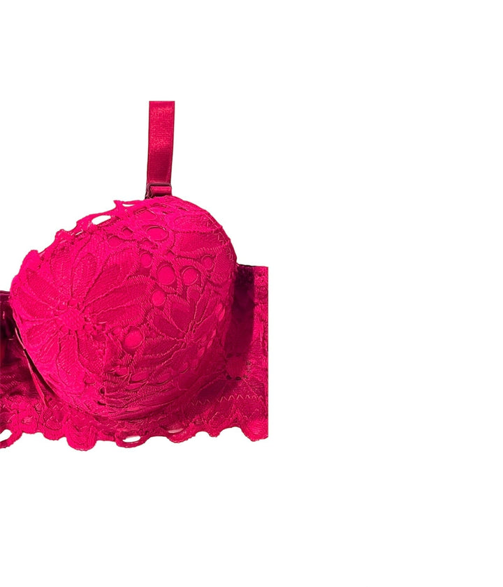 Beige Padded Mesh Bra Espicopink 