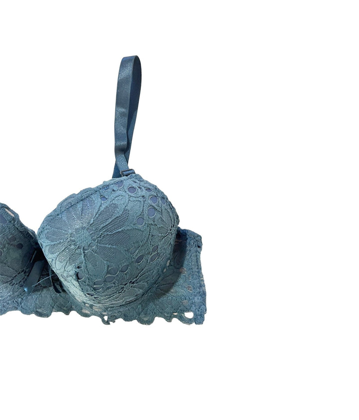 Beige Padded Mesh Bra Espicopink 