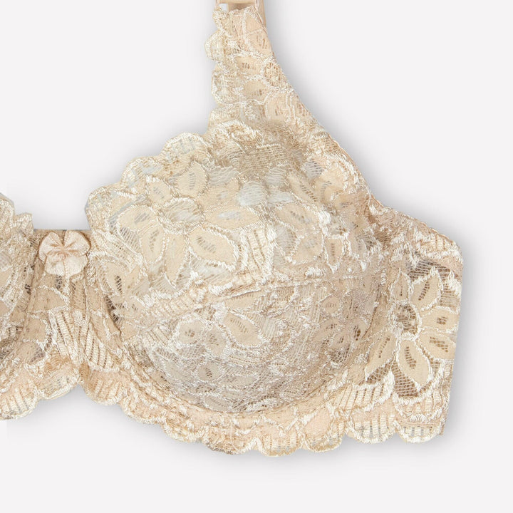 Blossom - Non Padded Floral Full Lace Bra BRAS Espicopink 