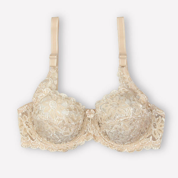 Blossom - Non Padded Floral Full Lace Bra BRAS Espicopink 
