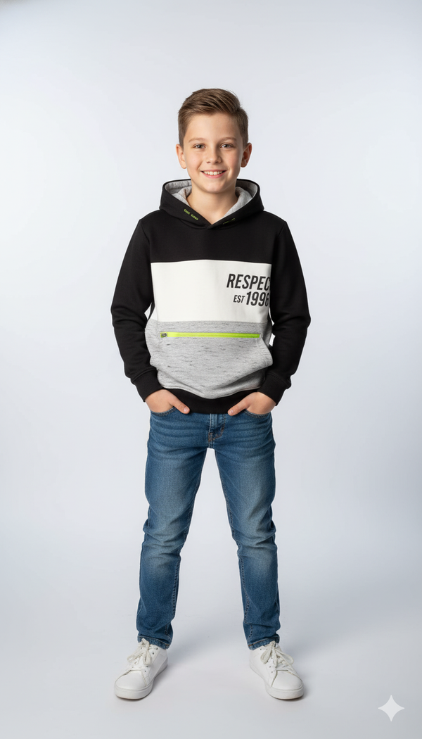 RSPT Kid's Abashiri Vibe2 Pull Over Hoodie Black