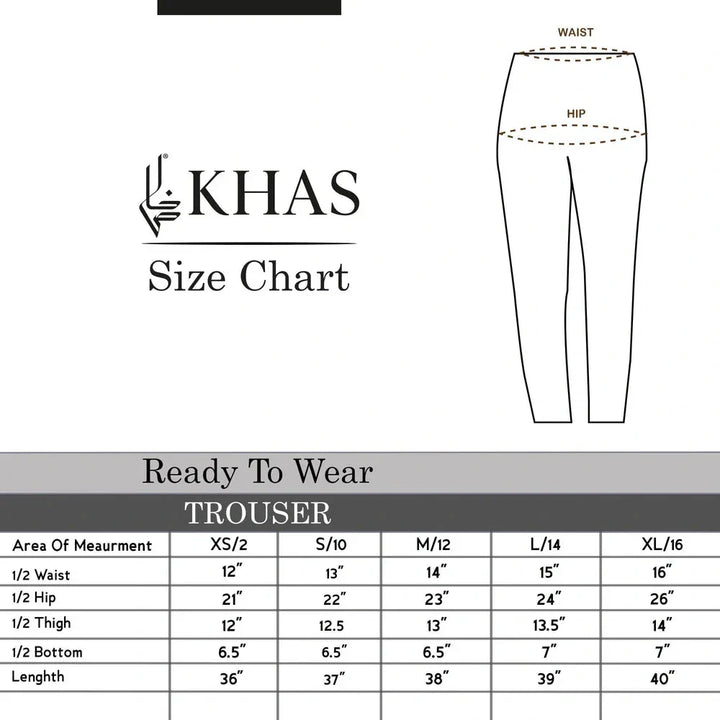 Embroidered Blue Plazo Trouser Women Bottoms FASSTILAD 