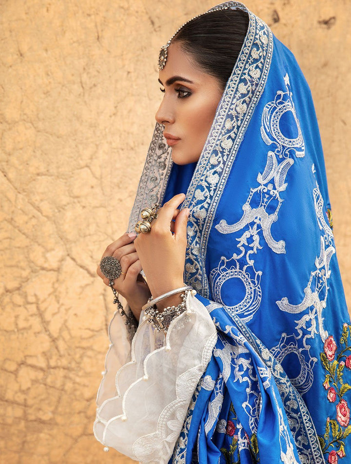 Fancy Shawl FS-001 Blue Shawls FASUNSLAD 