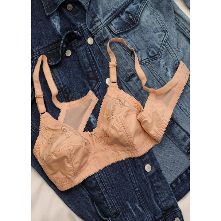 FORGET-ME-NOT - Cotton Full Cup Non-Padded Bra with Full Lycra Support BRAS Espico.pk 