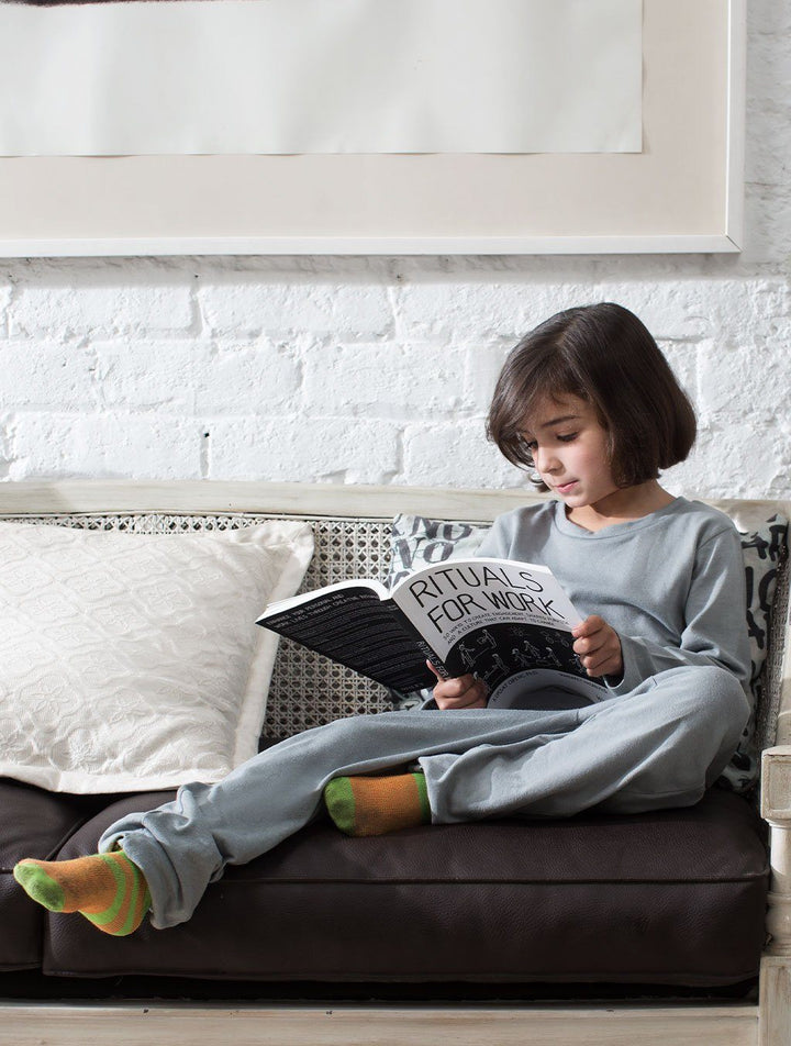 GIRLS GREY COTTON LOUNGEWEAR LW-001 LOUNGEWEAR FASSTIGIR 