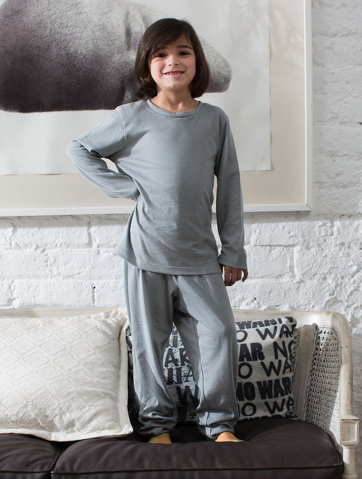 GIRLS GREY COTTON LOUNGEWEAR LW-001 LOUNGEWEAR FASSTIGIR 