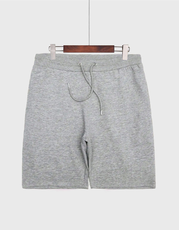 Men's Fleece Shorts-Heather Grey