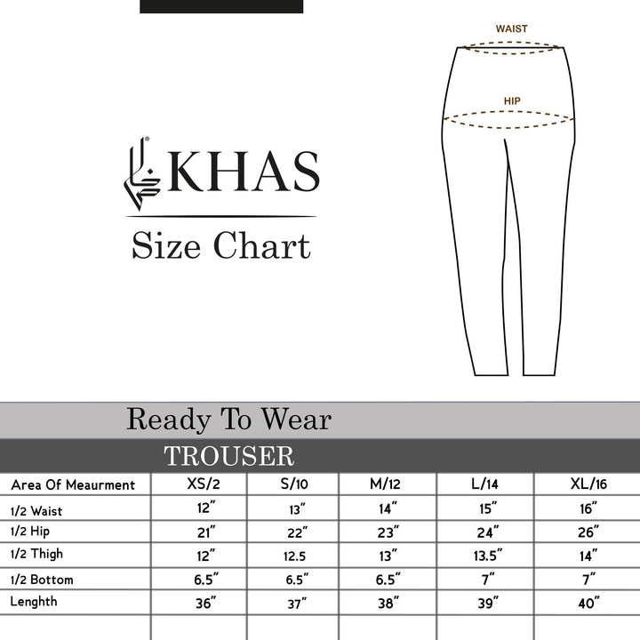 Khaddar Trouser TR-1004 White Women Bottoms FASSTILAD 