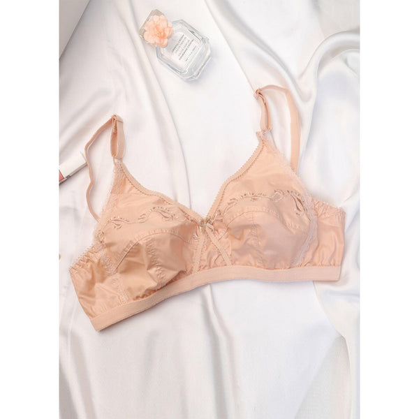 Love-In-The-Mist - Cross Over Embroidered Non-Padded Bra BRAS Espico.pk 