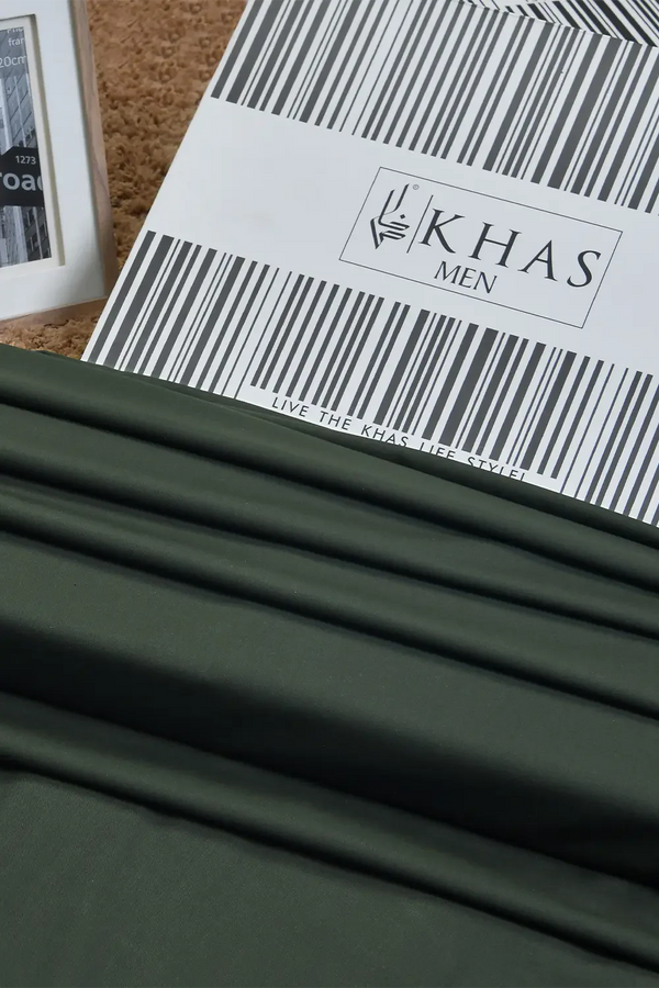 MENS UNSTITCHED SUIT SUMMER SUPERRIOR D-Green KHAS STORES 