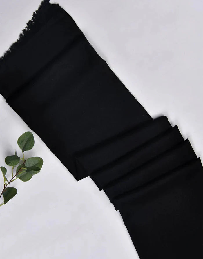 Plain Shawl-Black Apparel & Accessories KHAS STORES 