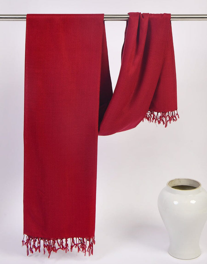Plain Shawl Maroon Apparel & Accessories KHAS STORES 