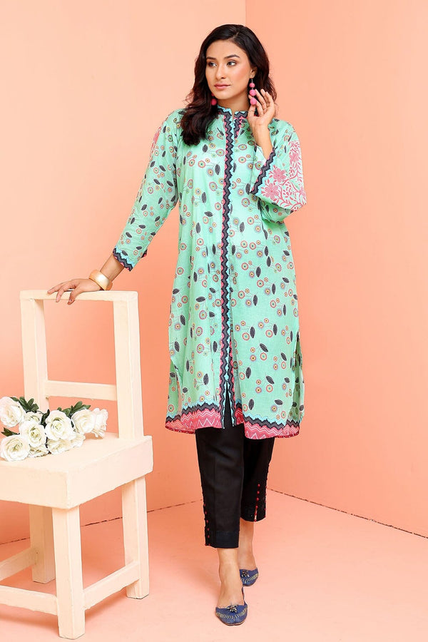 Printed Lawn Stitched Shirt DR-2132 Printed KHAS STORES 
