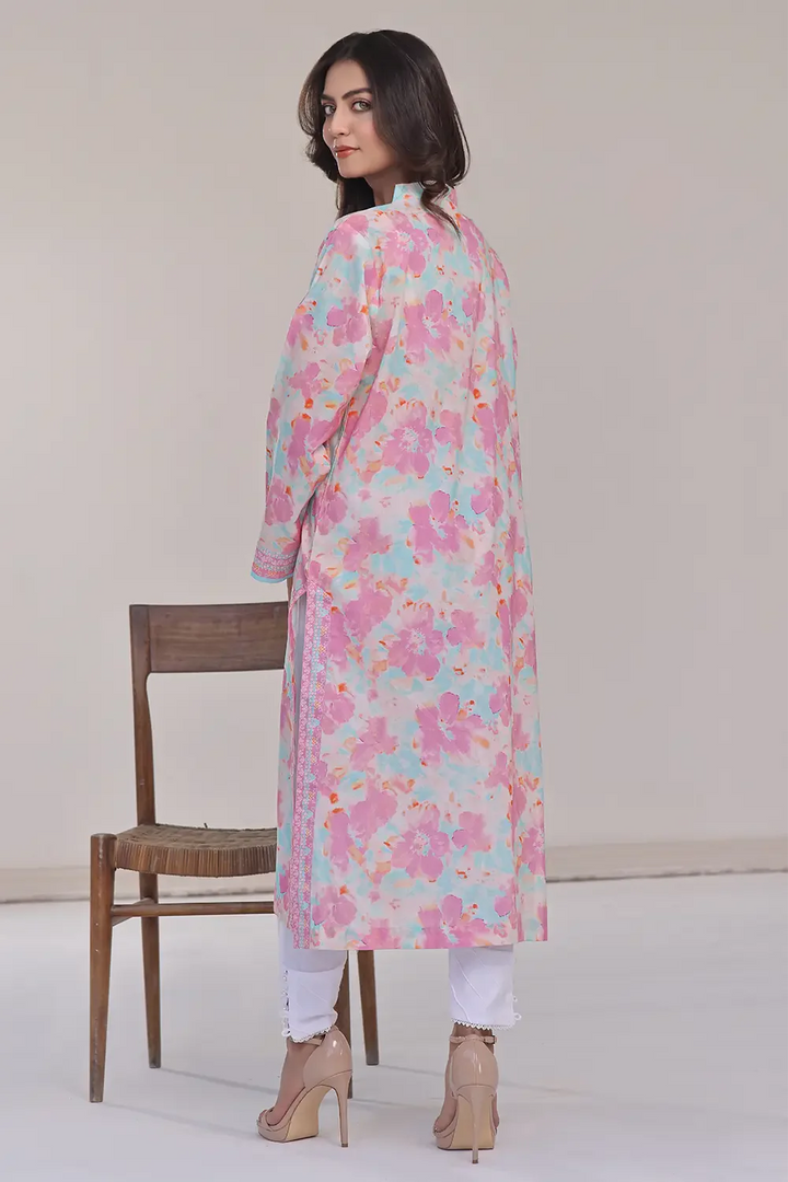 Printed Lawn Stitched Shirt DR-2552 Printed KHAS STORES 