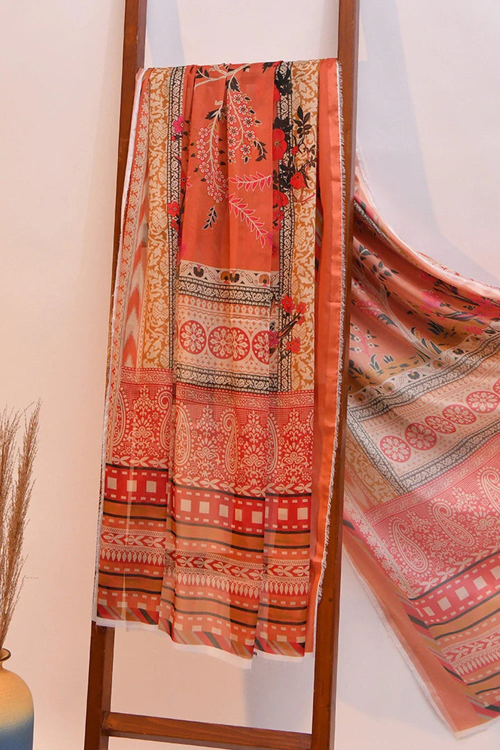 Silk Dupatta KSC-3145 Embroidered KHAS STORES 
