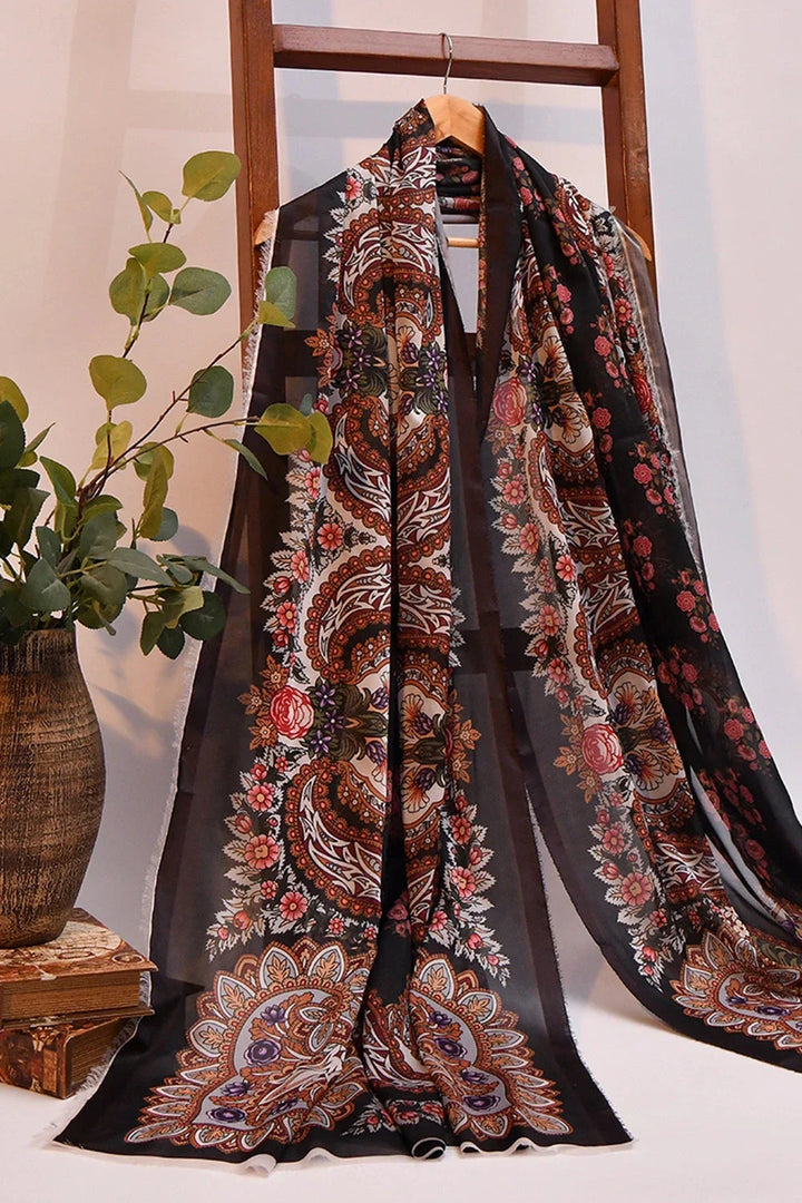 Silk Dupatta KSE-2777 Embroidered KHAS STORES 