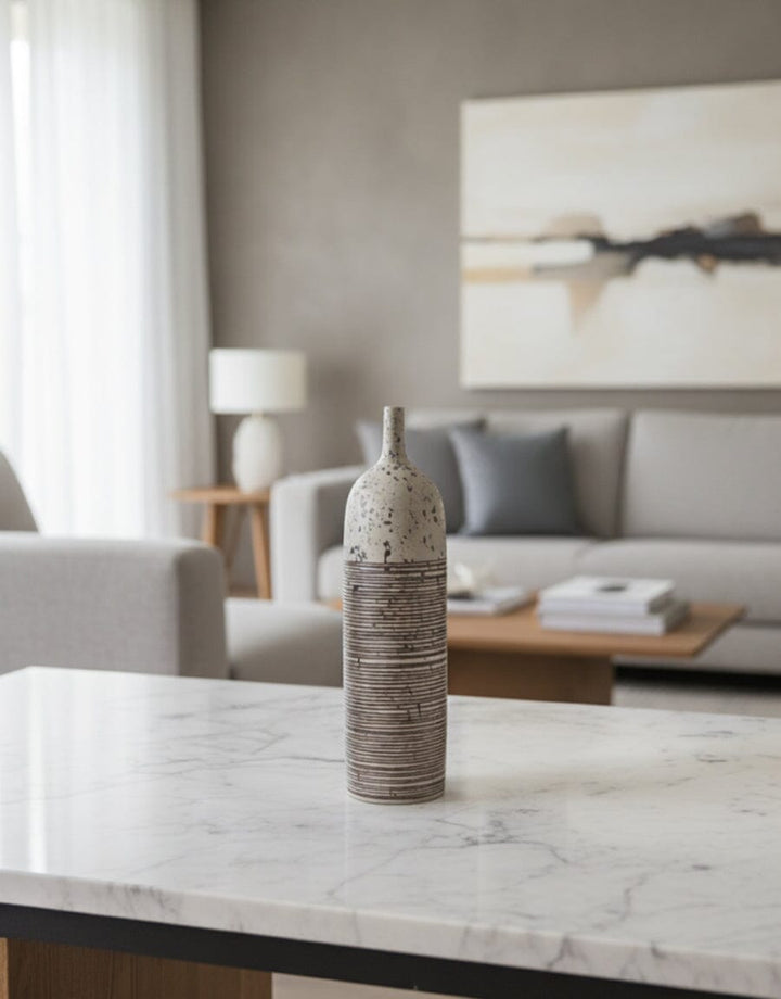 Speckled Ceramic Vase — Modern Minimalist Decor KHAS STORES 