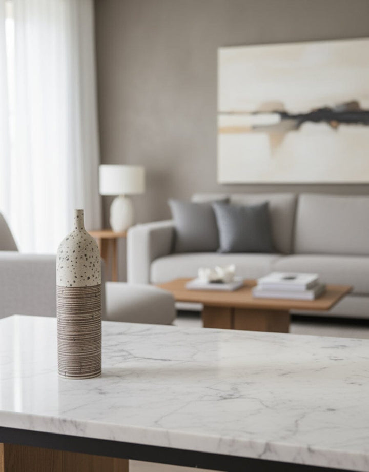 Speckled Ceramic Vase — Modern Minimalist Decor KHAS STORES 