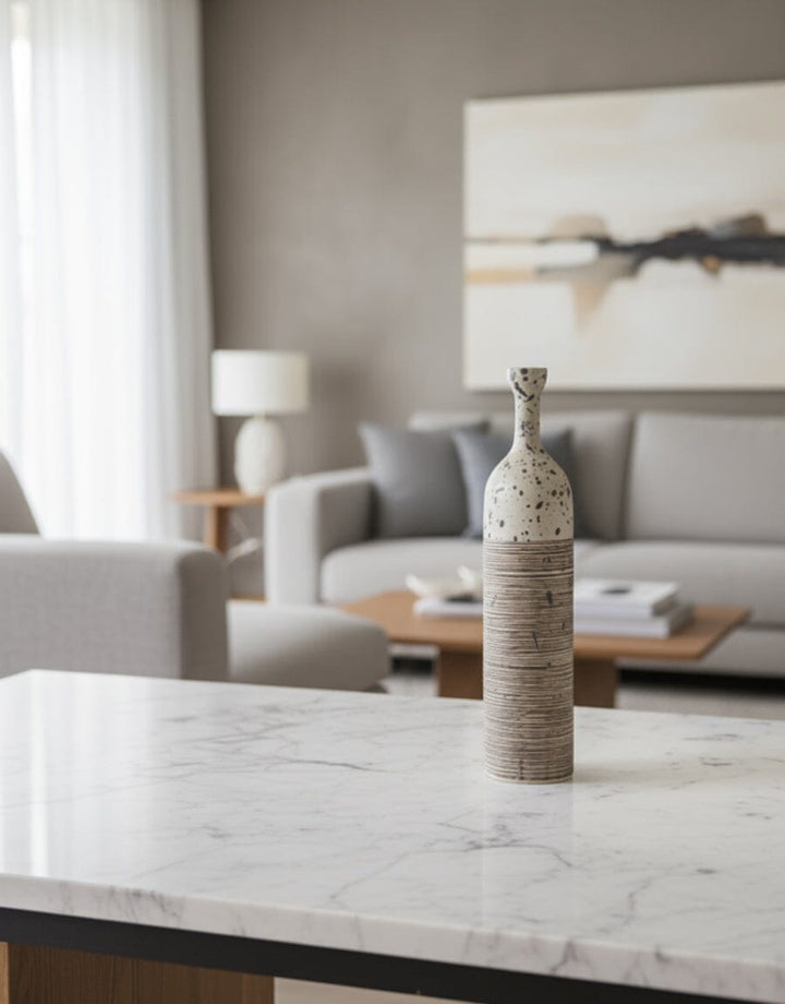 Speckled Ceramic Vase — Modern Minimalist Decor KHAS STORES 