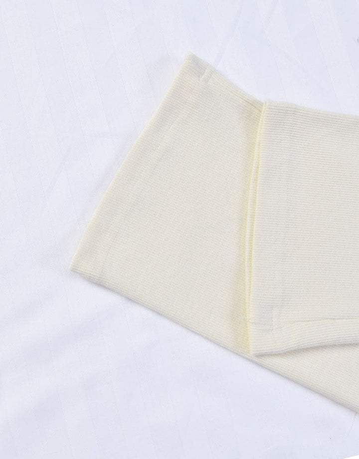 Super Soft Cosy Rib Hoodie & Straight Trousers - Off White Women Lingerie Sadaqat Textile 