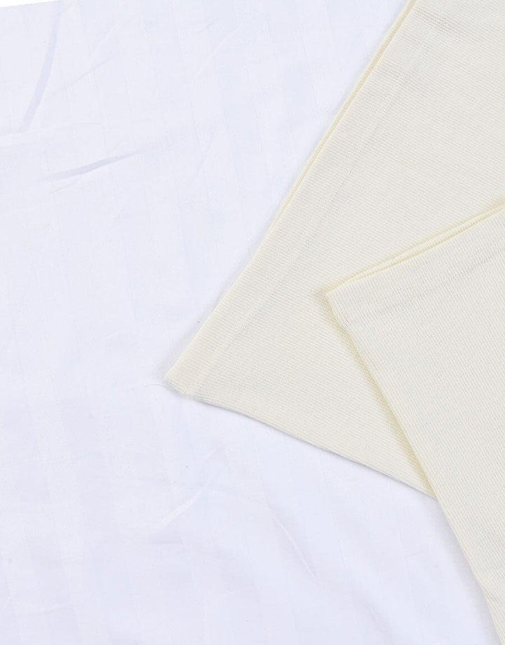 Super Soft Cosy Rib Hoodie & Straight Trousers - Off White Women Lingerie Sadaqat Textile 