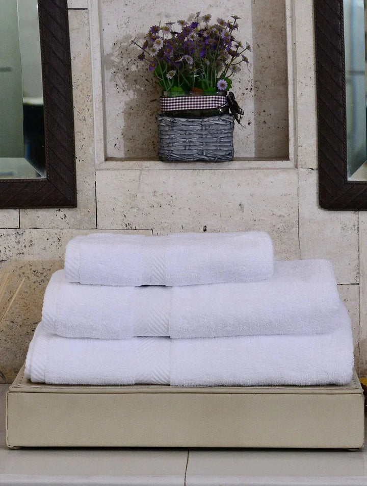 Towels Plain White Dyed Towels HOMBATTOW 