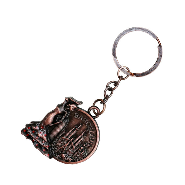 ANF Barcelona Vintage Metal Key Ring