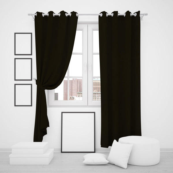 Dupioni Silk Drapes Eyelet One Pair Curtain - ONIEO - #1Best online shopping store in Pakistan