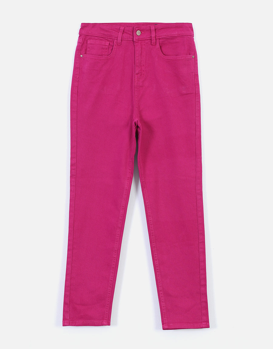 Buy Dark Pink Jeans & Jeggings for Girls by ZOLA Online | Ajio.com