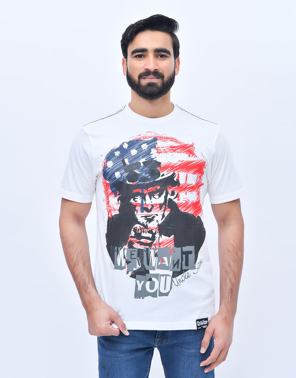 M-17 Men's Essential We Want You Printed T-Shirt
