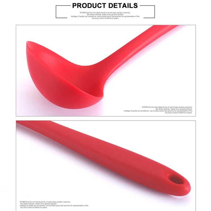 ANF Long Handle Silicone Nonstick Soup Spoon Ladle - ONIEO - #1Best online shopping store in Pakistan