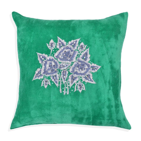AKC Pure Velvet Embroidered Gratifying Filled Cushion - ONIEO - #1Best online shopping store in Pakistan