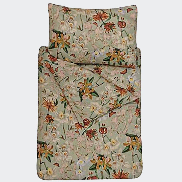 Vintage Folwer Digital Printed Duvet Cover Set - ONIEO - #1Best online shopping store in Pakistan