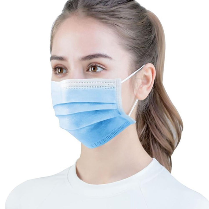 DISPOSABLE MEDICARE NOSE PIN SURGICAL PROTECTIVE FACE MASK PACK OF 50 - ONIEO - #1Best online shopping store in Pakistan