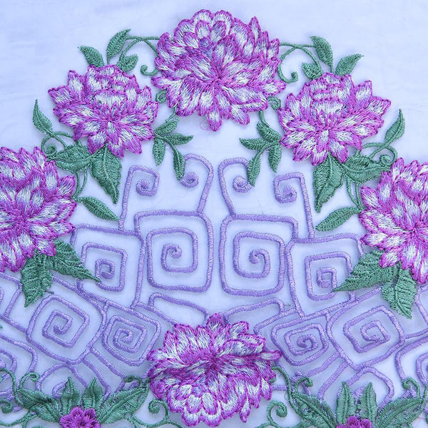Flower Motif Embroidered Patch Cute Applique Badge Des-189 - ONIEO - #1Best online shopping store in Pakistan
