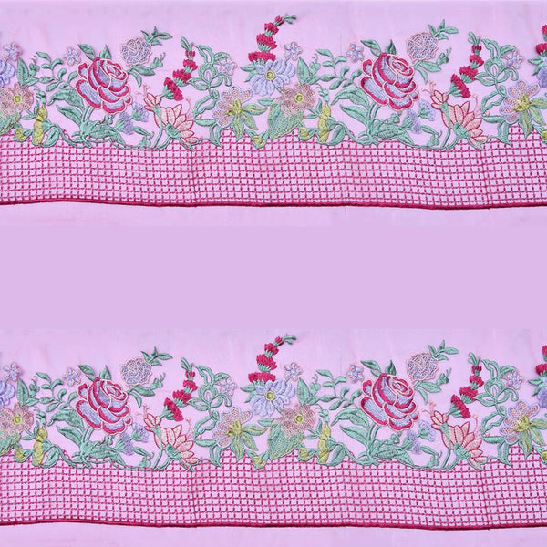 Flower Motif Embroidered Patch Cute Applique Badge Des-222 - ONIEO - #1Best online shopping store in Pakistan